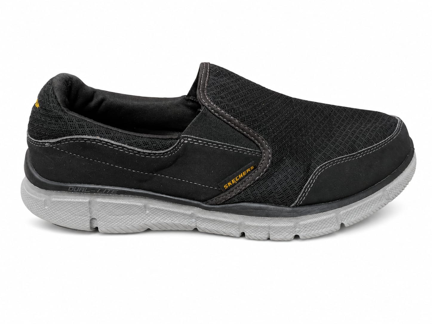 Skechers Men's Black Leather Casual Shoes | Comfortable Everyday Wear