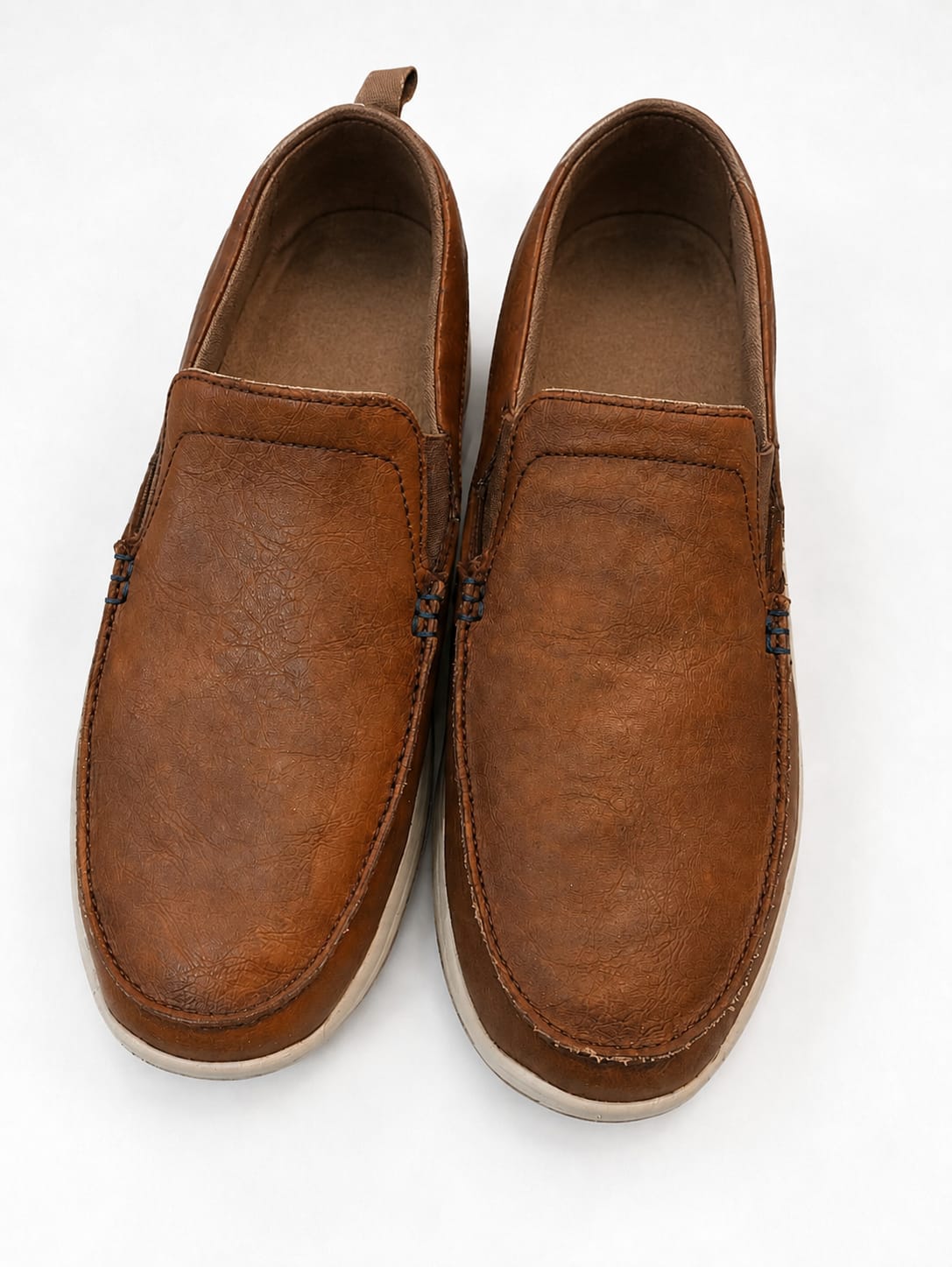 Skechers Men's Brown Leather Casual Shoes | Comfortable Everyday Wear