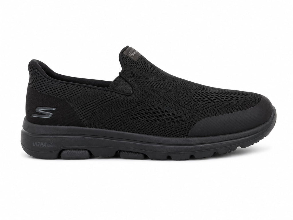 Skechers Men's Black Breathable Casual Shoes | Soft Comfortable Everyday Sneakers