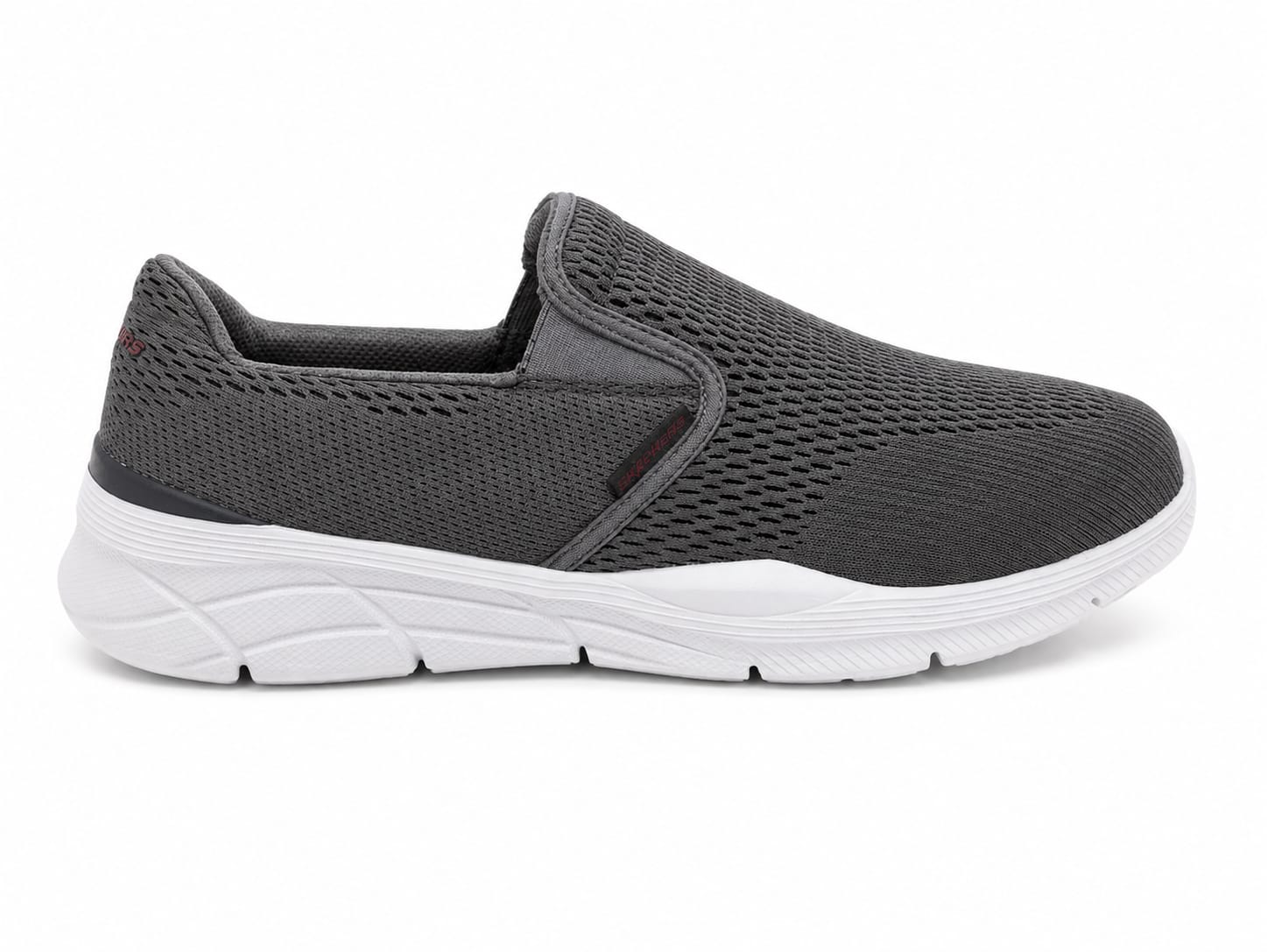 Skechers Men's Grey Breathable Casual Shoes | Soft Comfortable Everyday Sneakers