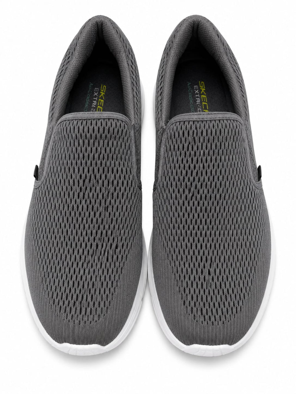 Skechers Men's Grey Breathable Casual Shoes | Soft Comfortable Everyday Sneakers