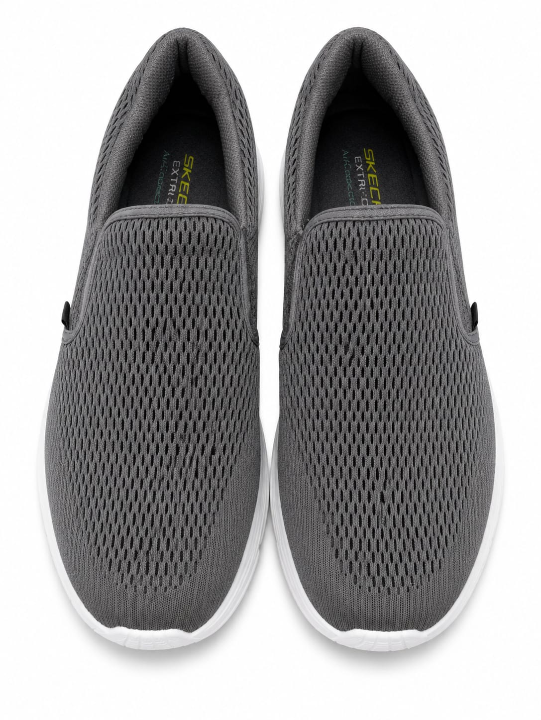 Skechers Men's Grey Breathable Casual Shoes | Soft Comfortable Everyday Sneakers