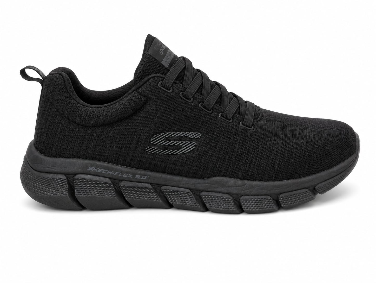 Skechers Men's Black Sports Shoes | Lightweight Running & Training Sneakers